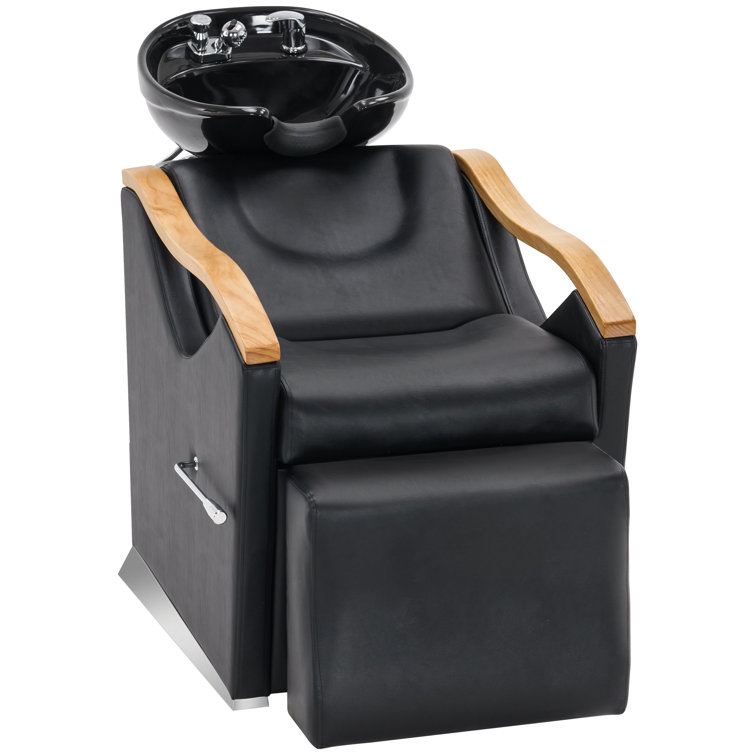 Inbox Zero Kanal Faux Leather Salon Chair Wayfair